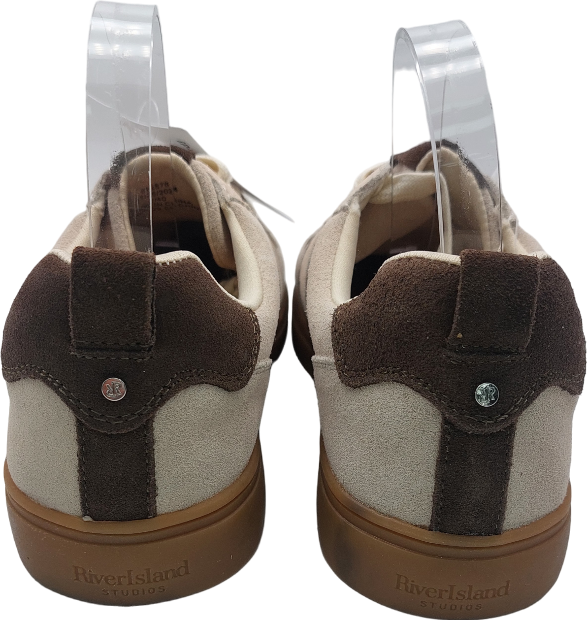 River Island Beige Suede Trainers UK 7 EU 40 👠