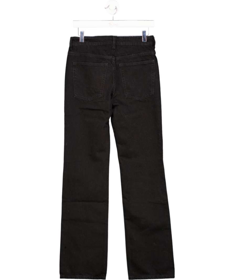 H&M Studio Collection Black Straight-leg Jeans UK 6