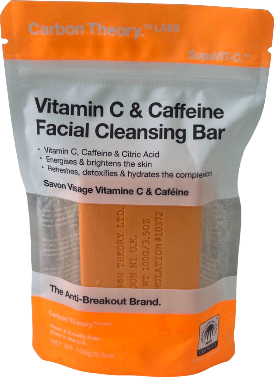 Carbon Theory Labs Vitamin C & Caffeine Facial Cleansing Bar 100g