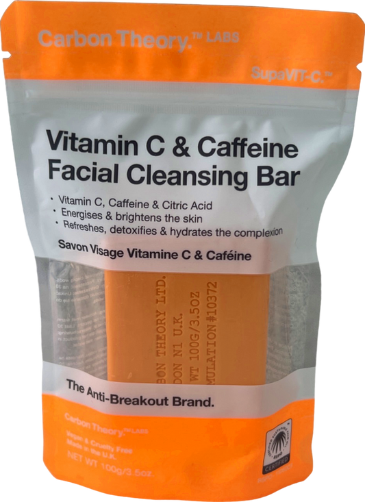 Carbon Theory Labs Vitamin C & Caffeine Facial Cleansing Bar 100g