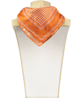 Ferragamo Orange 100% SILK Pocket Square