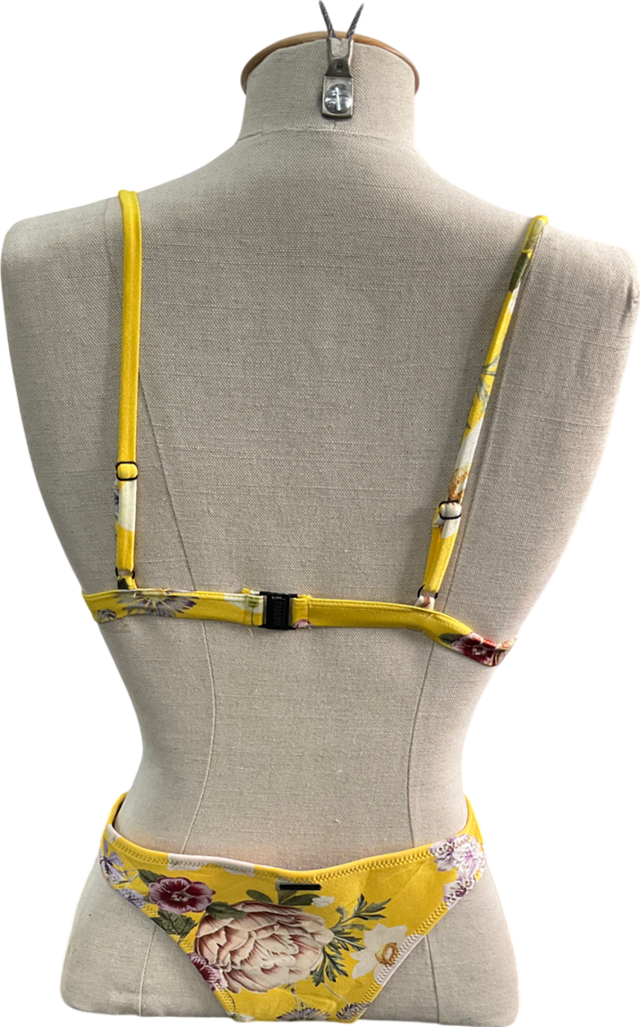 Triangl Bikinis Yellow Delilah Bikini Set UK S