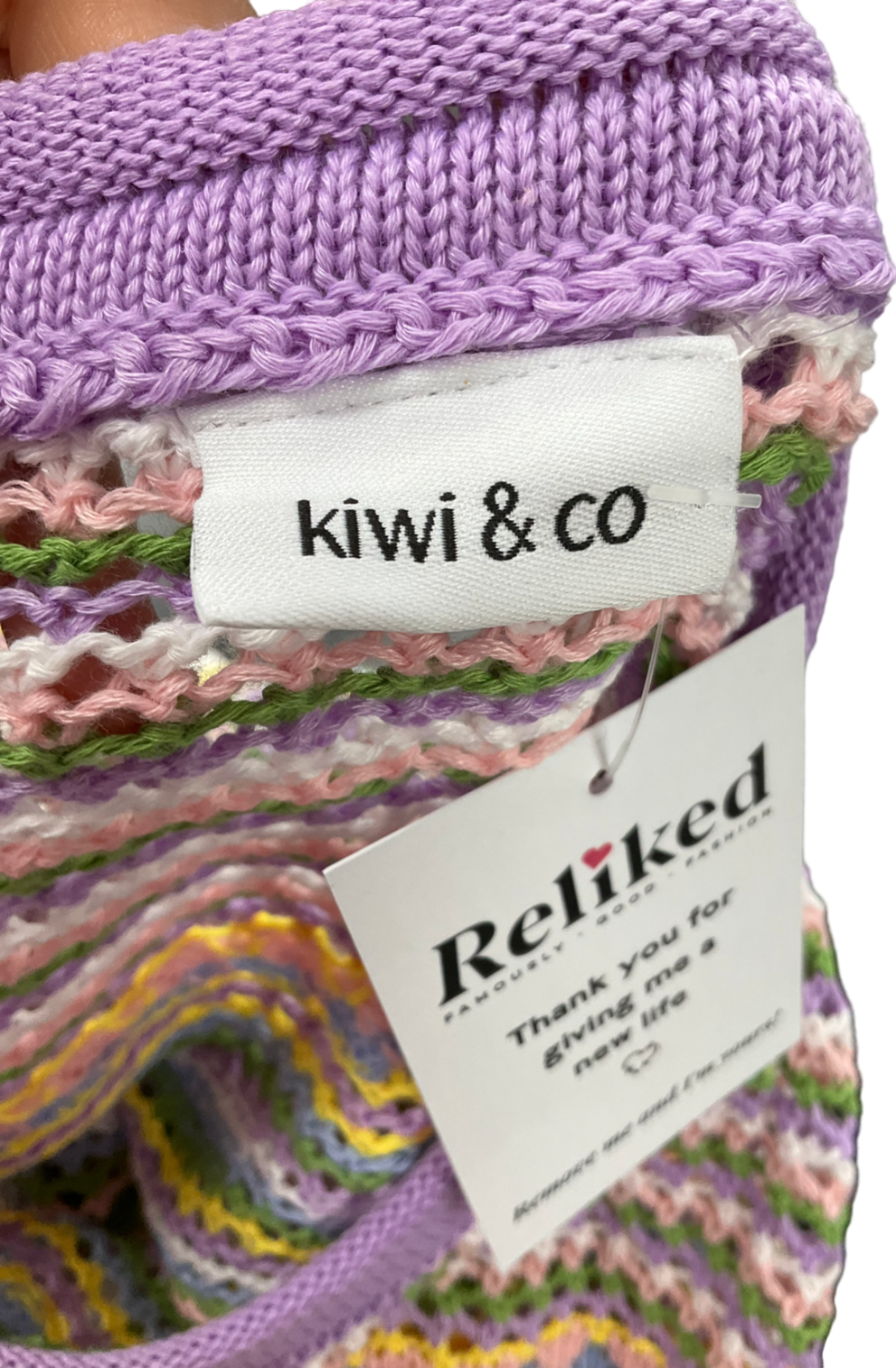 Kiwi & Co. Multicoloured Crew Neck Jumper No Size