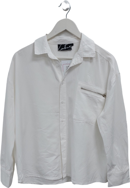 The Couture Club White Zip Pocket Detail Shirt UK 6