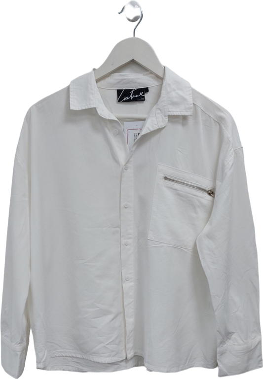 The Couture Club White Zip Pocket Detail Shirt UK 6