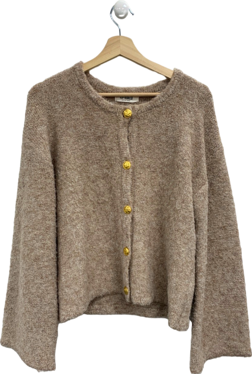 4th & Reckless Beige Cardigan UK 8