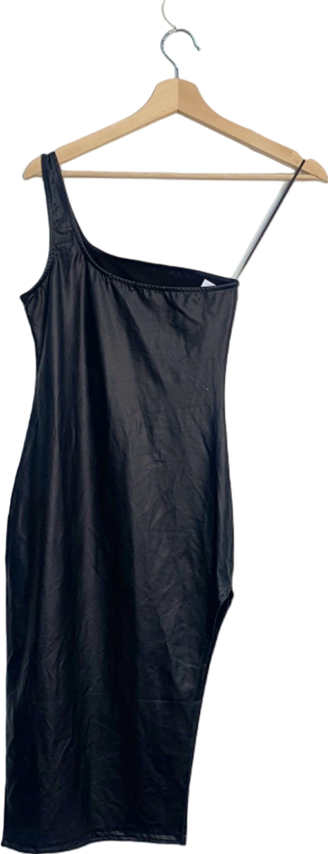 Bozzolo Black One-Shoulder Bodycon Dress UK S