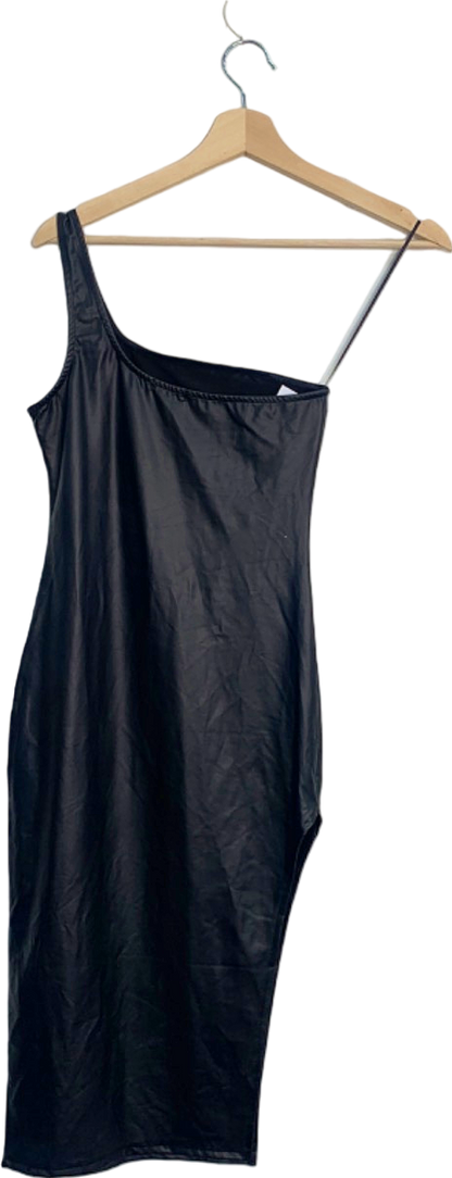 Bozzolo Black One-Shoulder Bodycon Dress Small