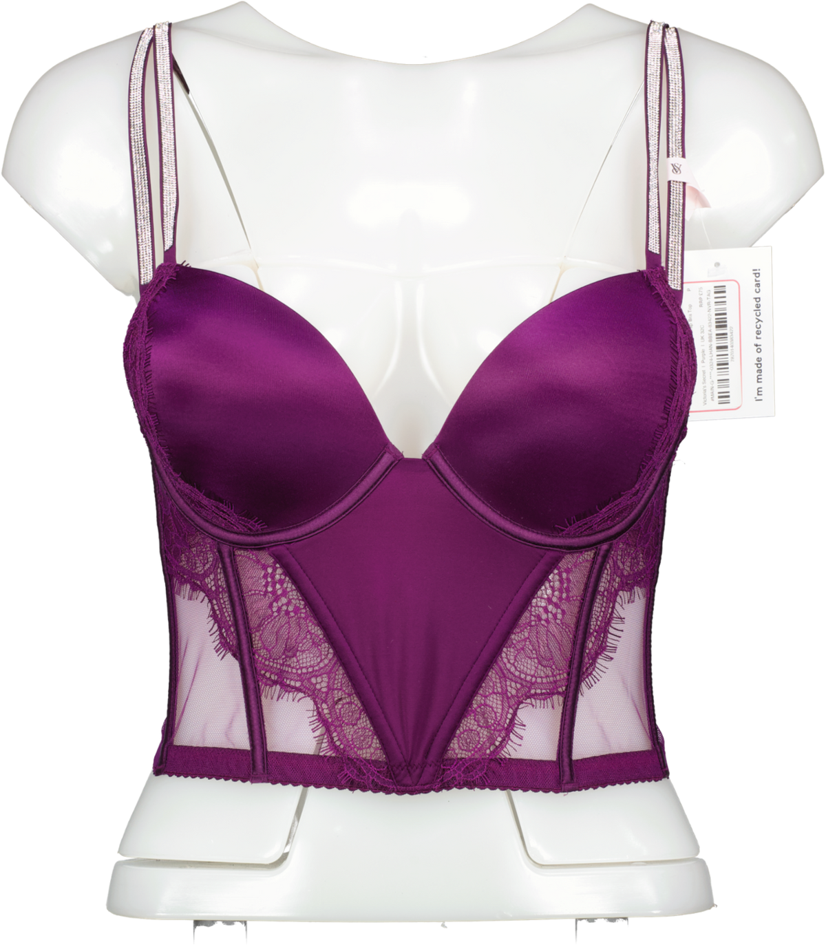 Victoria's Secret Purple Very Sexy Double Shine Strap Bra Top BNWT UK