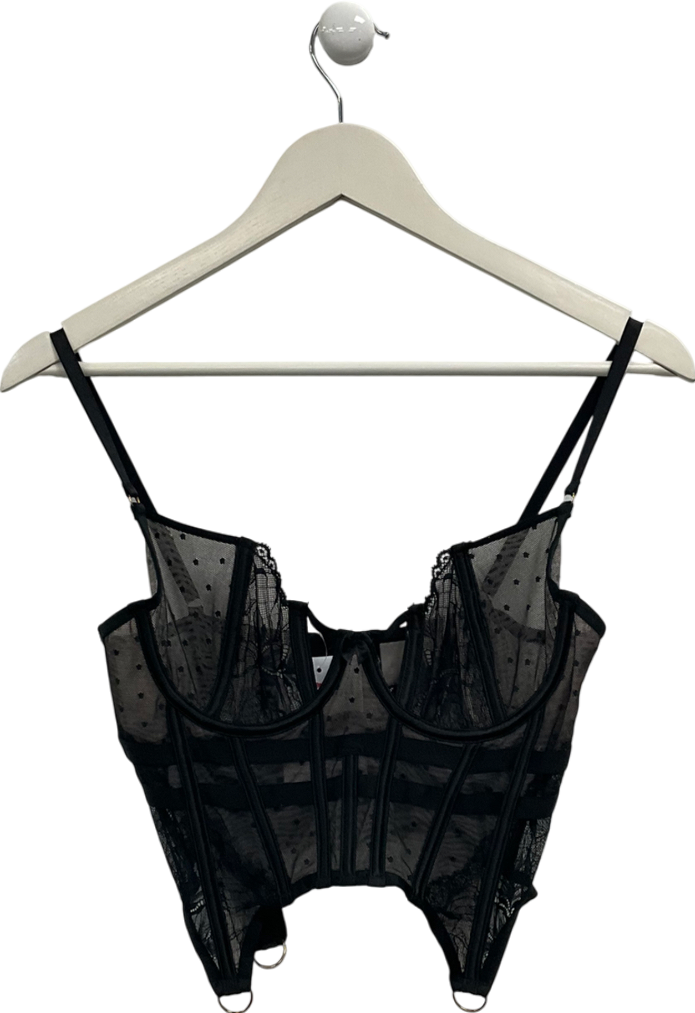 Hunkemoller Black Isabella Bustier UK S