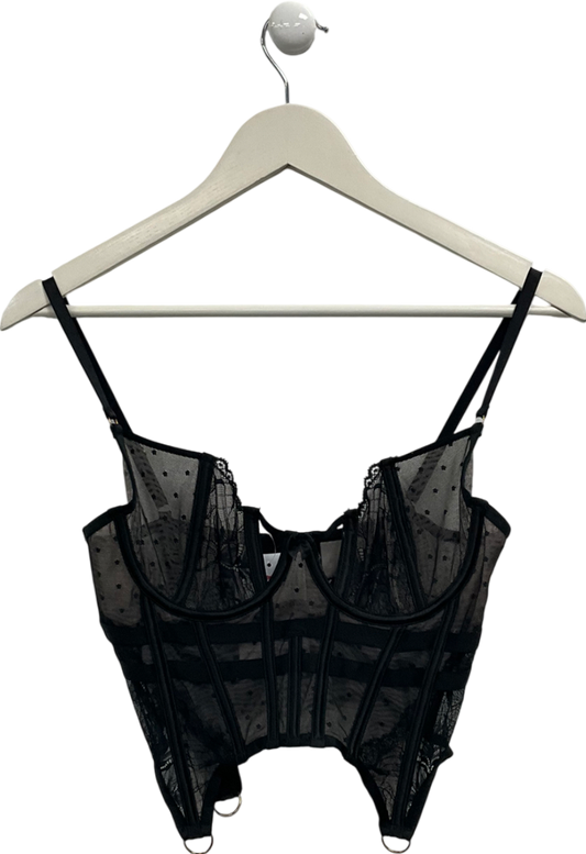 Hunkemoller Black Isabella Bustier UK S