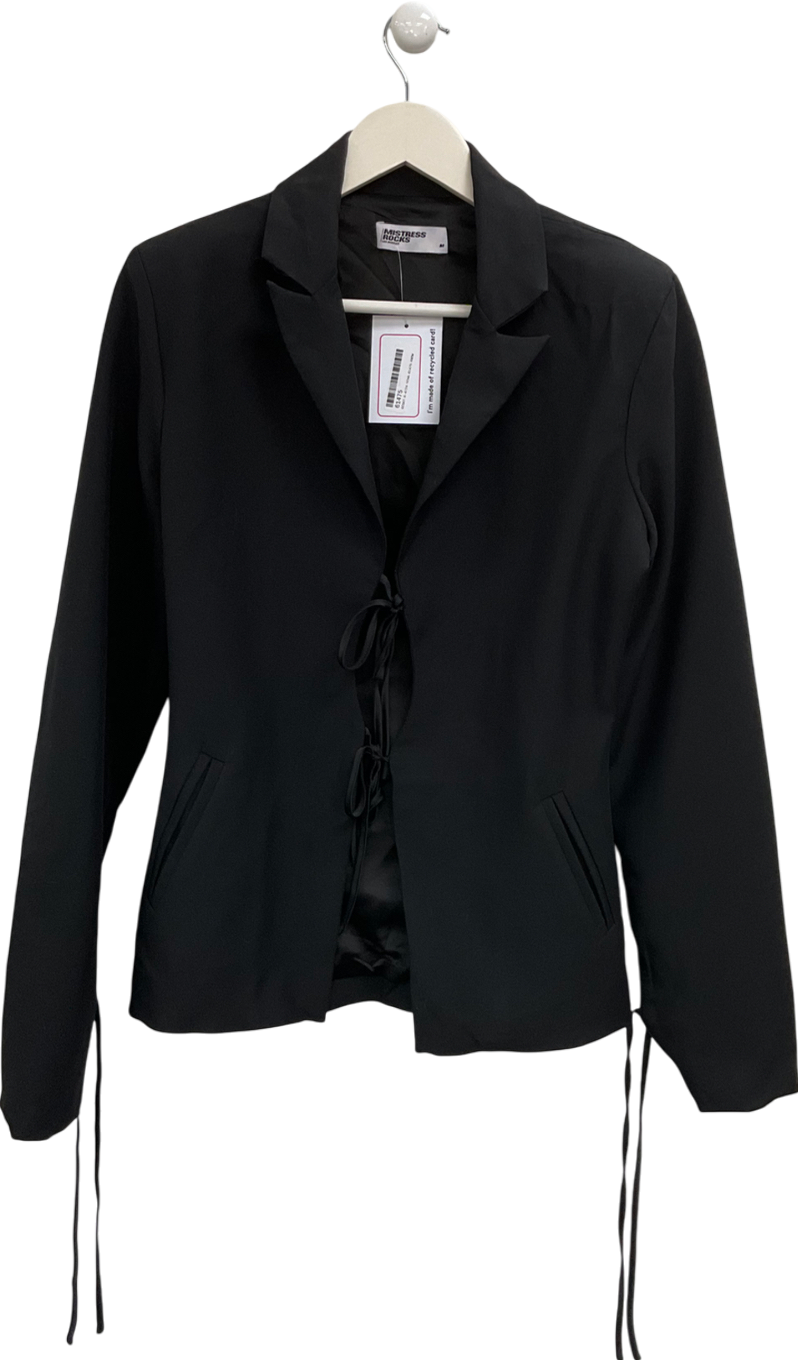 Mistress Rocks Black Timeline Tailored Blazer UK M