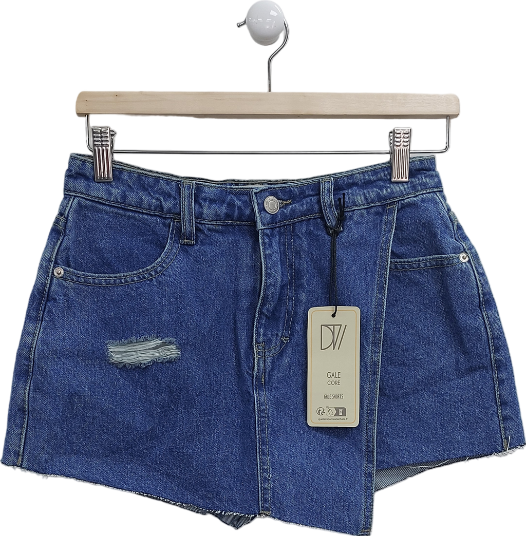 Don't Think Twice Blue Gale Denim Skort UK 8