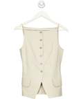 & Other Stories Beige Tailored Strappy Waistcoat UK 6