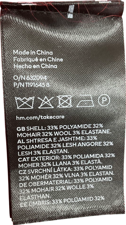 H&M Red Knitted Jumper UK M