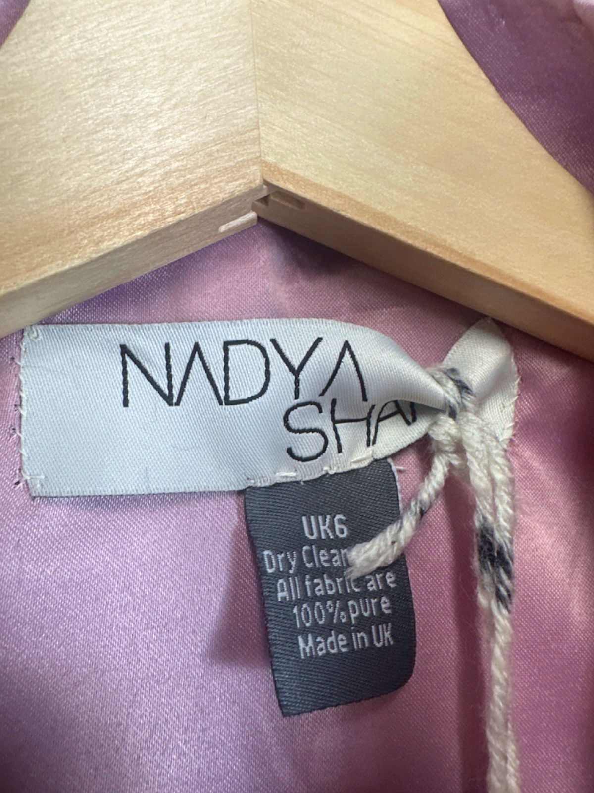 Nadya Shah Lavender Embroidered Cape UK 6