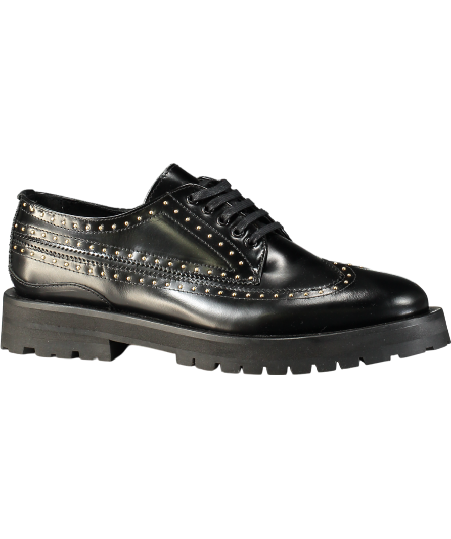 Kurt Geiger Black Drayton Stud Brogue UK 10.5 EU 44.5 👞