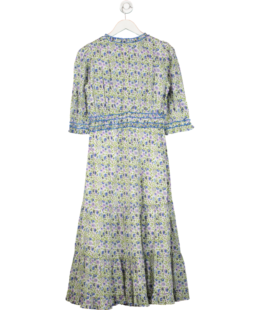 Lexy London Blue Anna Maxi Dress UK 12