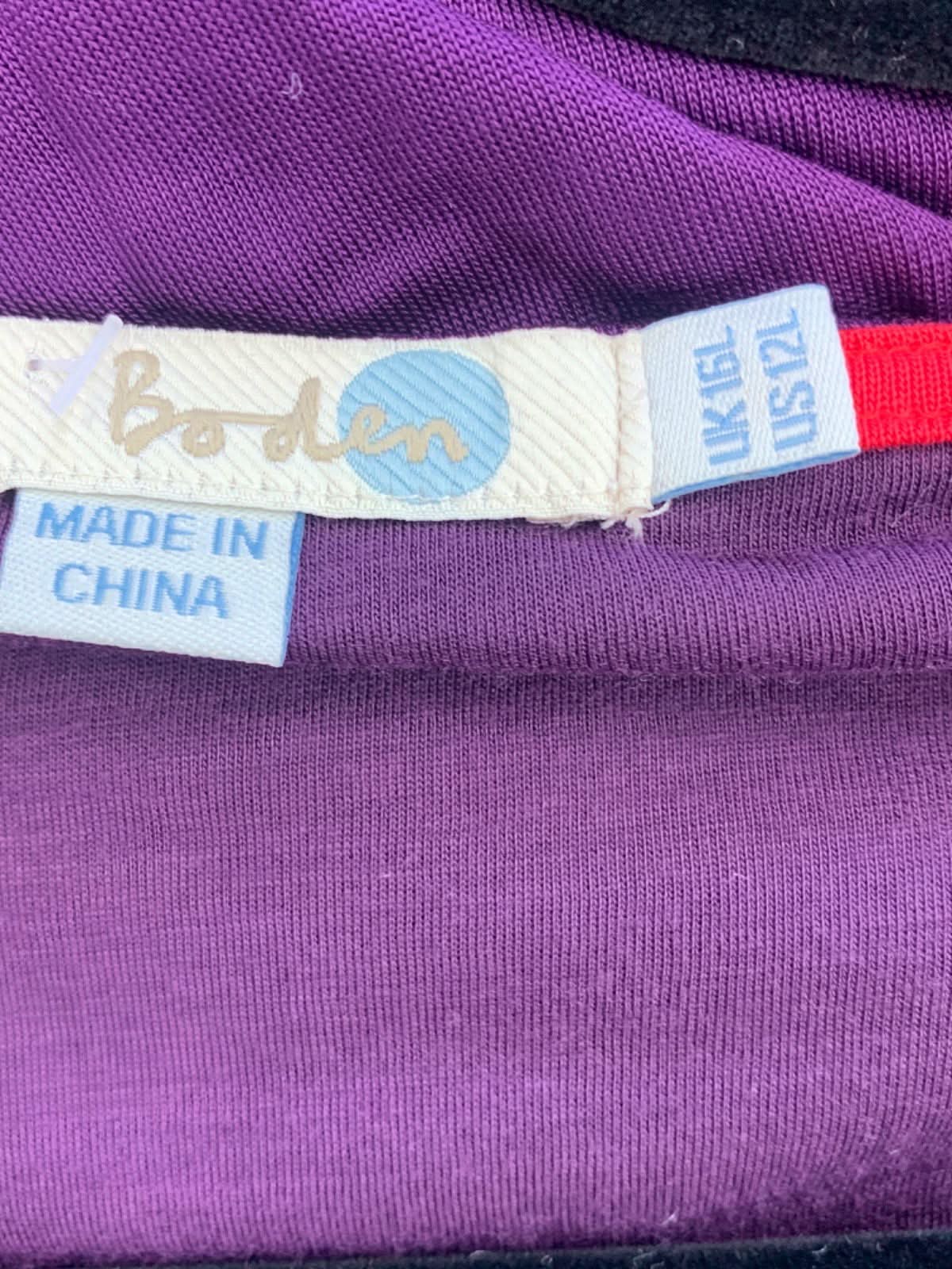 Boden Purple V-Neck Sleeveless Dress UK 16L