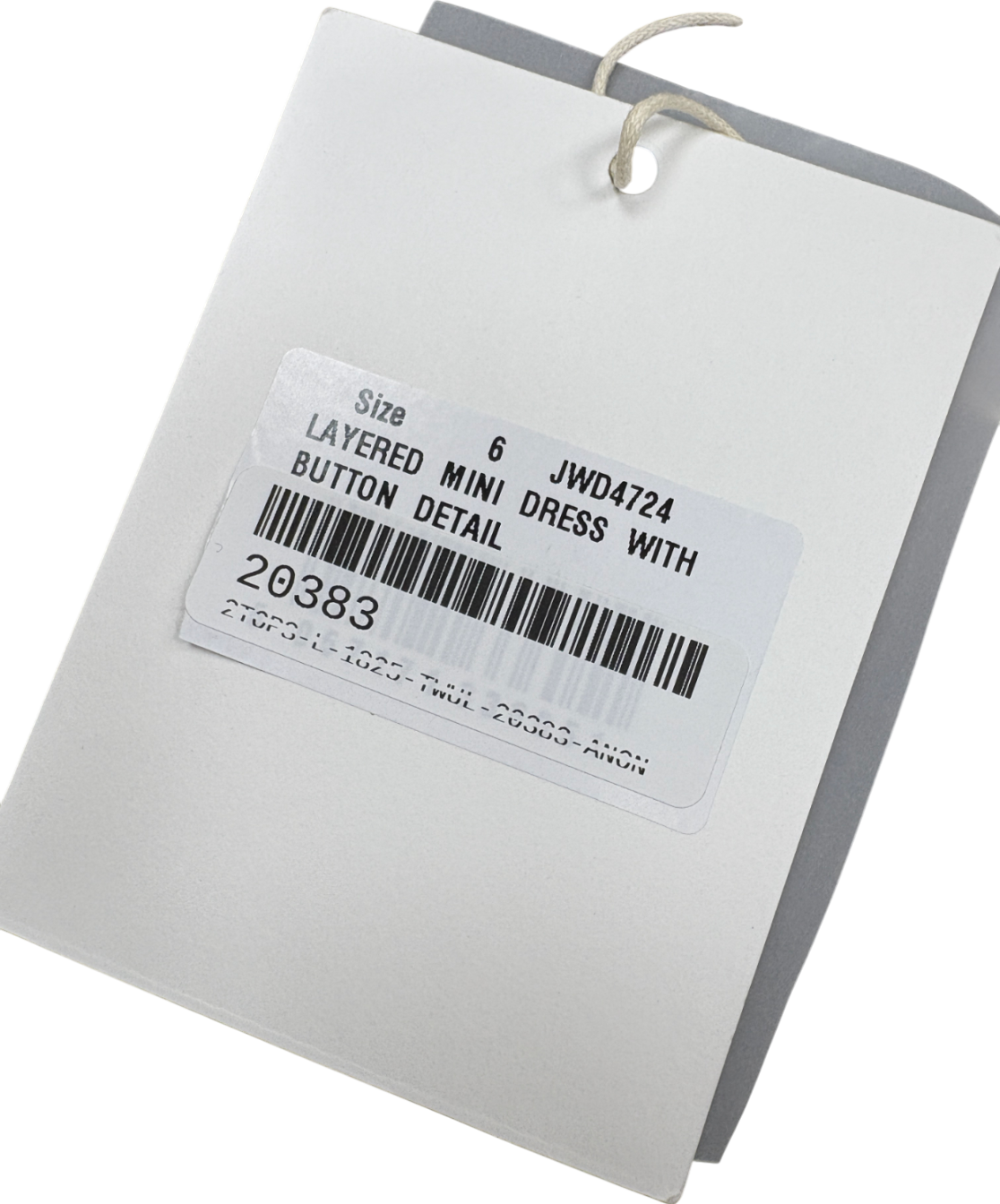 Jaded London Grey Shell Button Embellished Woven Mini Dress UK 6