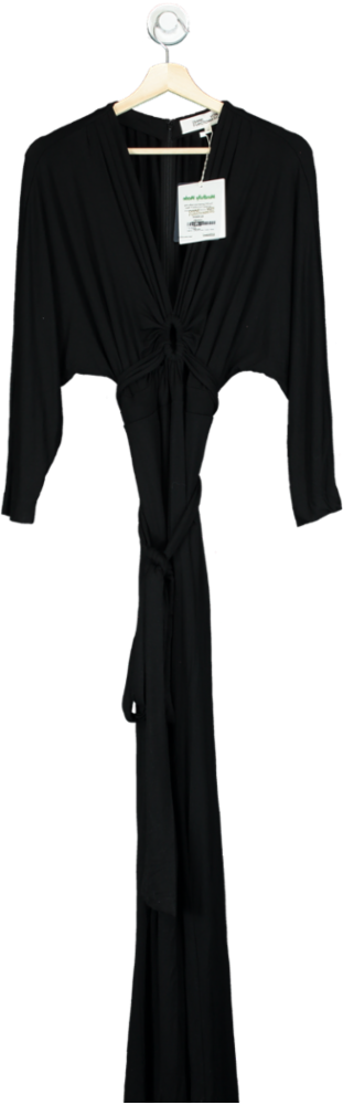 Diane Von Furstenberg Black DVF Aurelia Jumpsuit UK M