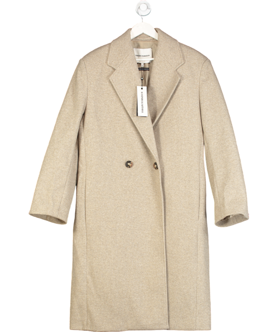 The Couture Club Beige Longline Oversized Duster Coat UK M