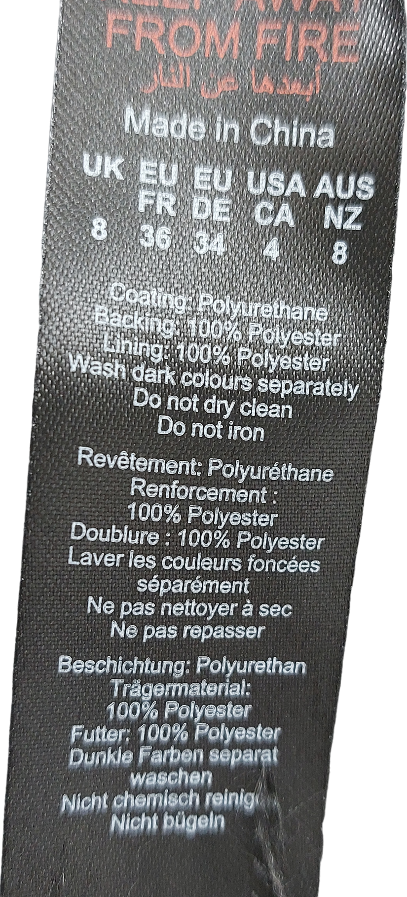 Warehouse Black Faux Leather Single Breasted Blazer UK 8