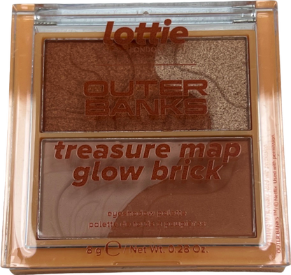 Lottie London Outer Banks Treasure Map Glow Brick Eyeshadow Palette 8g