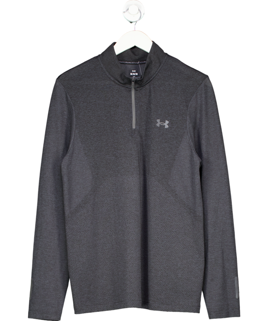 Under Armour Black Seamless Half Zip Long Sleeve Training Top UK M