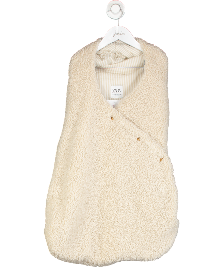 ZARA Cream Fleece Sleeping Bag 0-3 Months