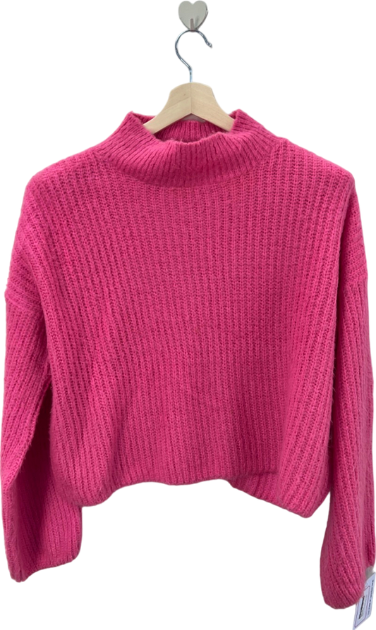 Nobody's Child Pink Ribbed Jumper M