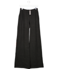 PrettyLittleThing Black Soft Knit Drawstring Waist Wide Leg Trousers UK S