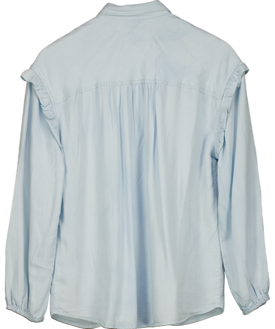 Rails Blue Willow Frill Shirt UK M