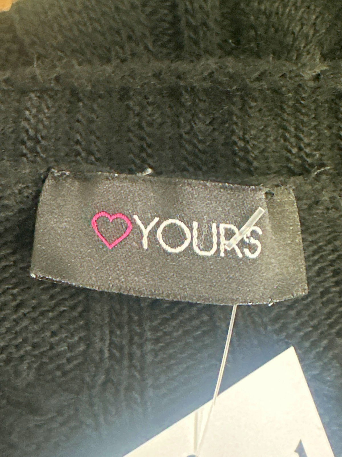Yours Black Cable Knit Cardigan UK 22-24