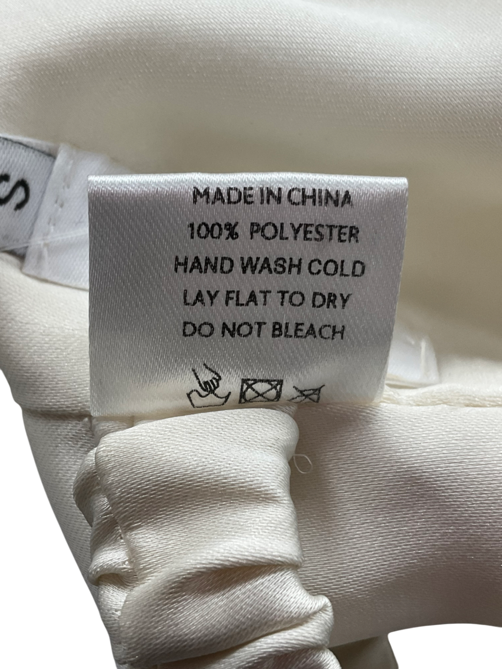 SLA the label Cream Satin Hankercheif Top UK S