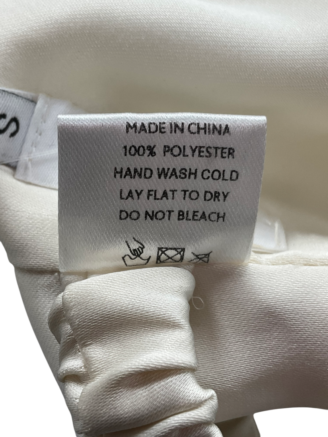 SLA the label Cream Satin Hankercheif Top UK S