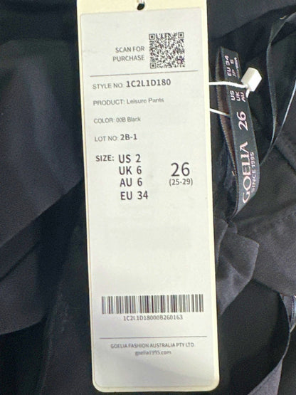 Goelia Black Leisure Pants UK 6