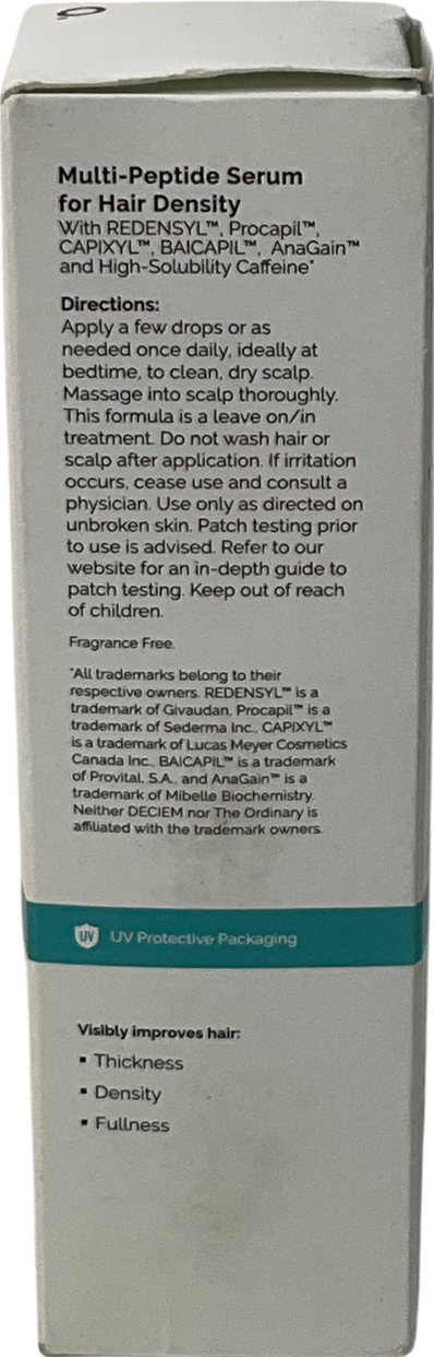 The Ordinary Multi-peptide Serum For Hair Density 60ml