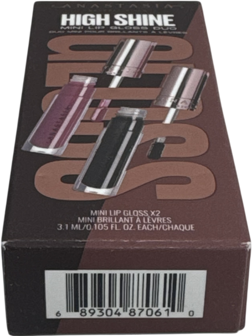 Anastasia Beverly Hills High Shine Mini Lip Gloss Duo Pulse + Phantom Pulse & Phantom 3.1ml X 2