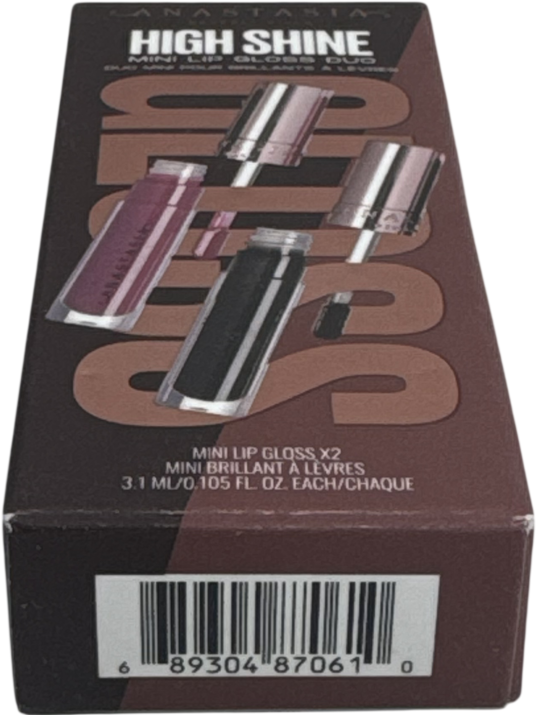 Anastasia Beverly Hills High Shine Mini Lip Gloss Duo Pulse + Phantom Pulse & Phantom 3.1ml X 2