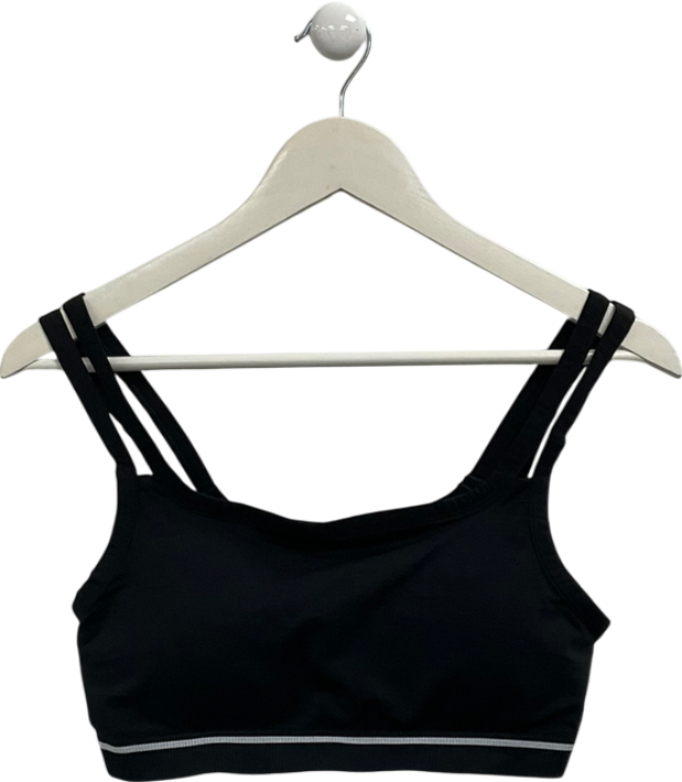 gymshark Black Contrast Seamless Sports Bra UK XL