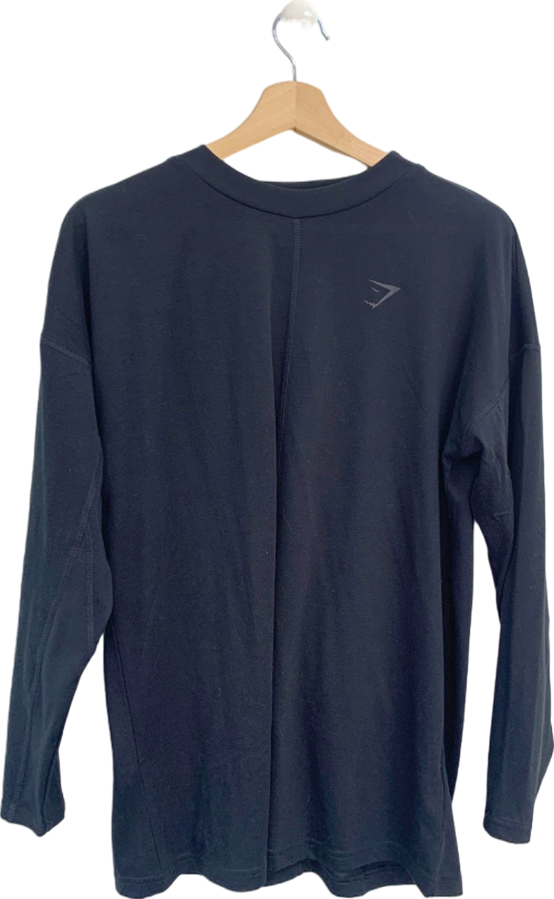 Gymshark Black Long Sleeve T-Shirt UK S
