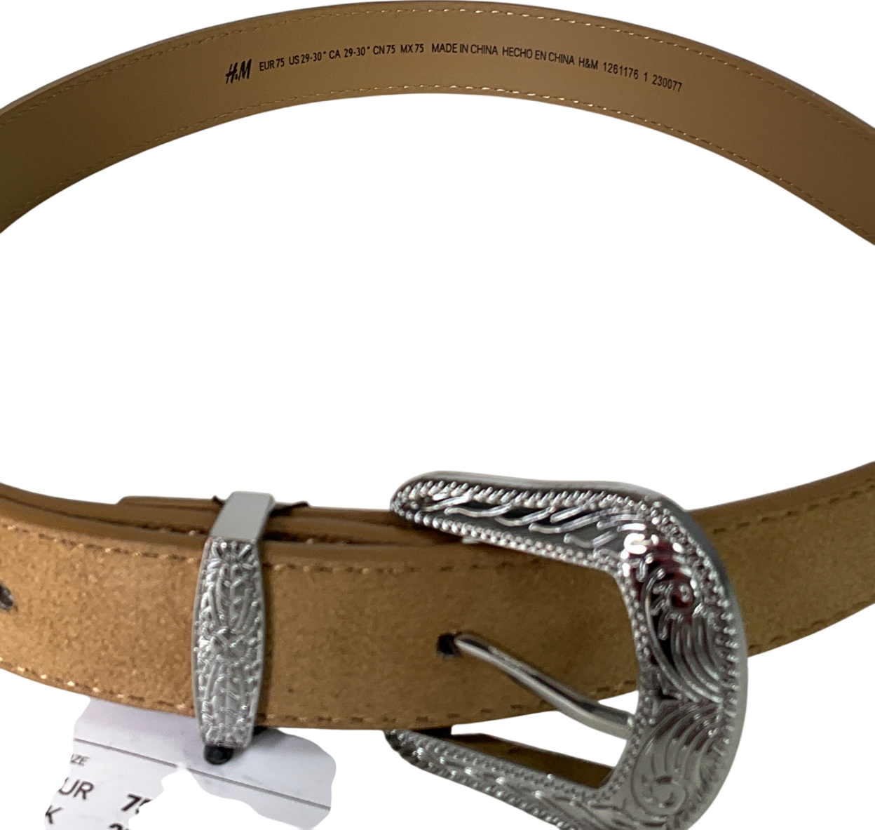 H&M Beige Belt W30