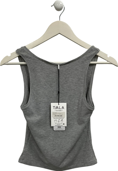 T/ALA Grey Sculpting Lounge Tank Top UK S