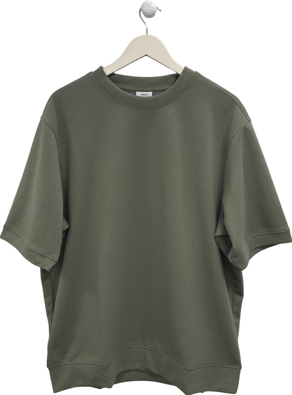 MANGO Green Cotton T Shirt UK XL