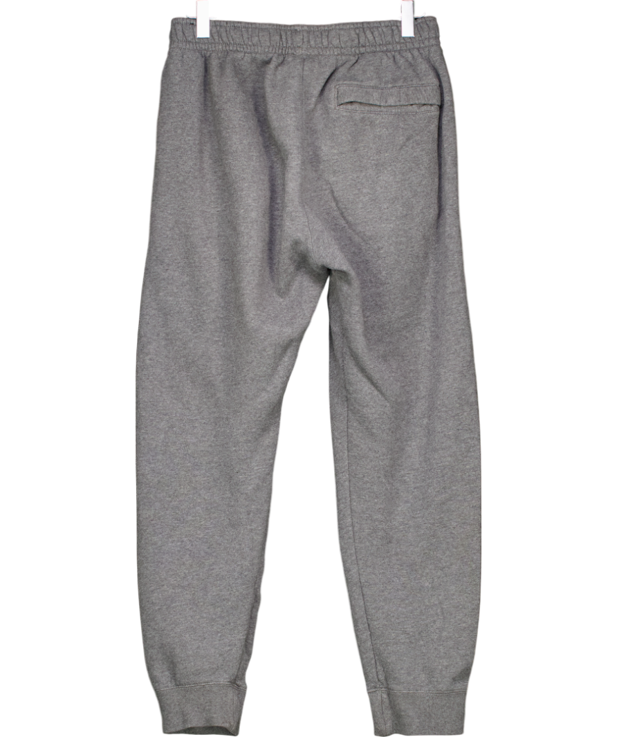 Nike Grey Swoosh Cuffed Joggers UK S