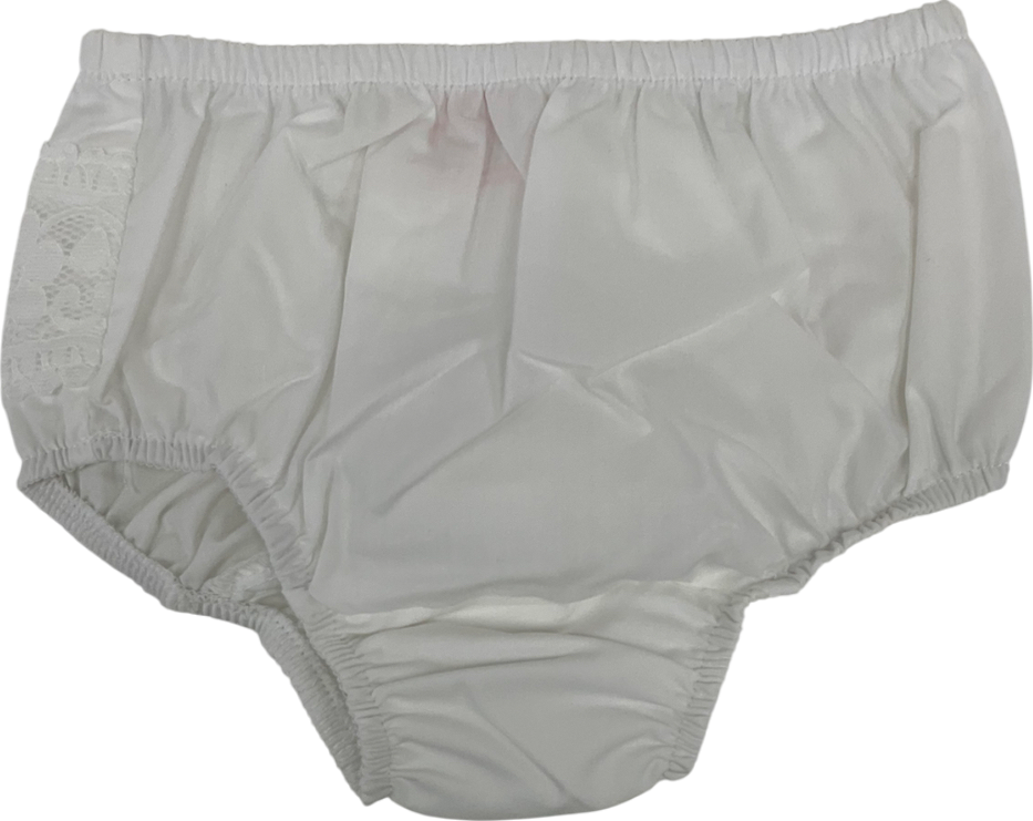 Elegance White Frilly Pants 0-3 Months