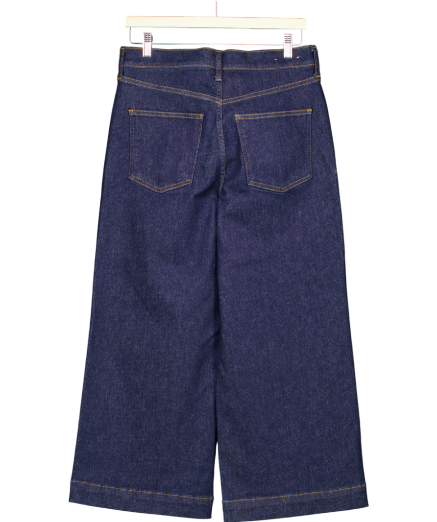 BODEN Blue High Rise Wide Crop Jeans W29