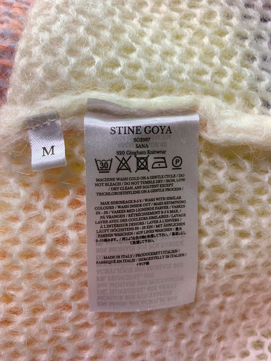 Stine Goya Multicolour Gingham Knitwear Sana Jumper M