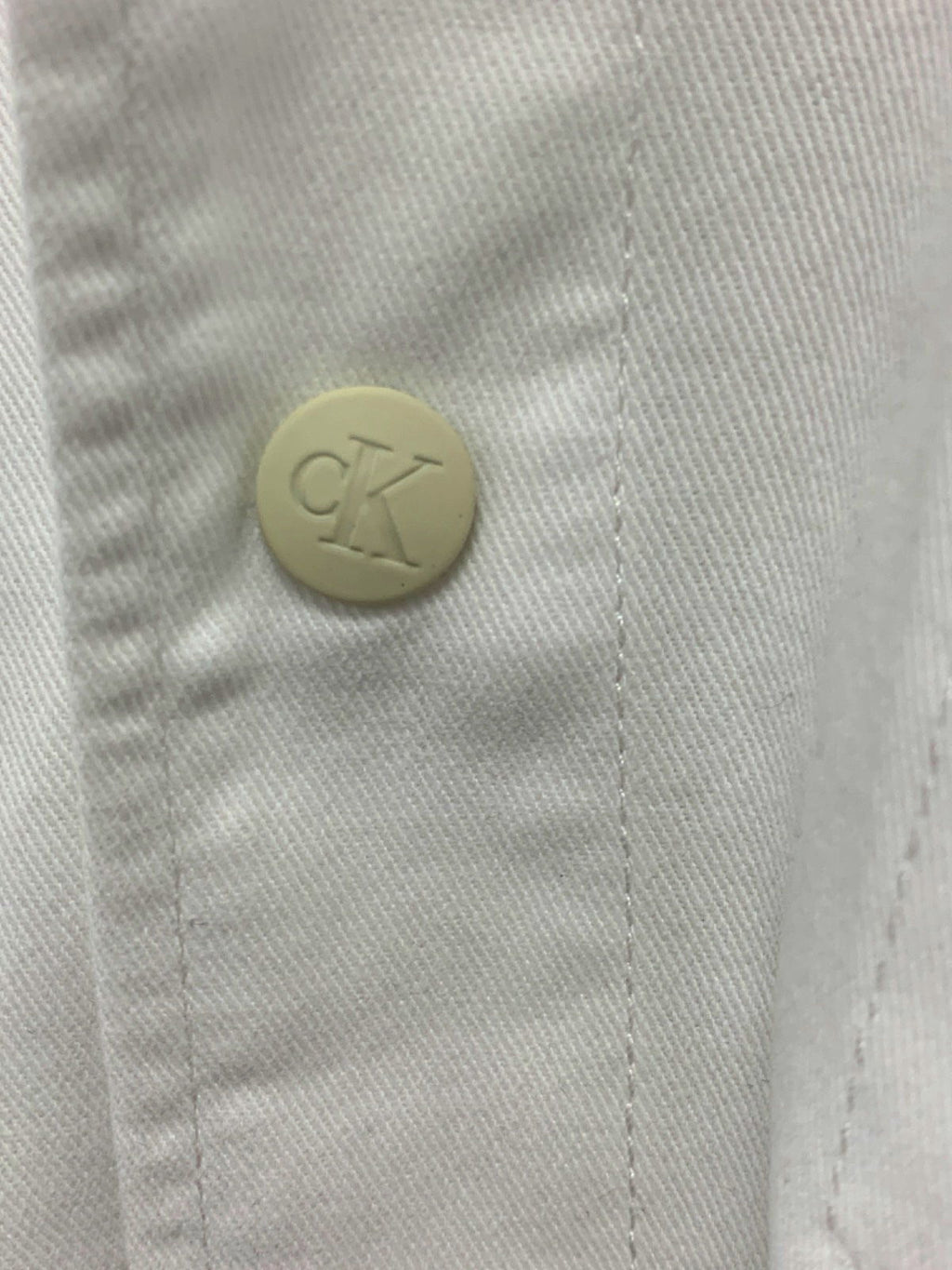 Calvin Klein Jeans Icicle/Bright White Relaxed Fit Denim Shirt UK M